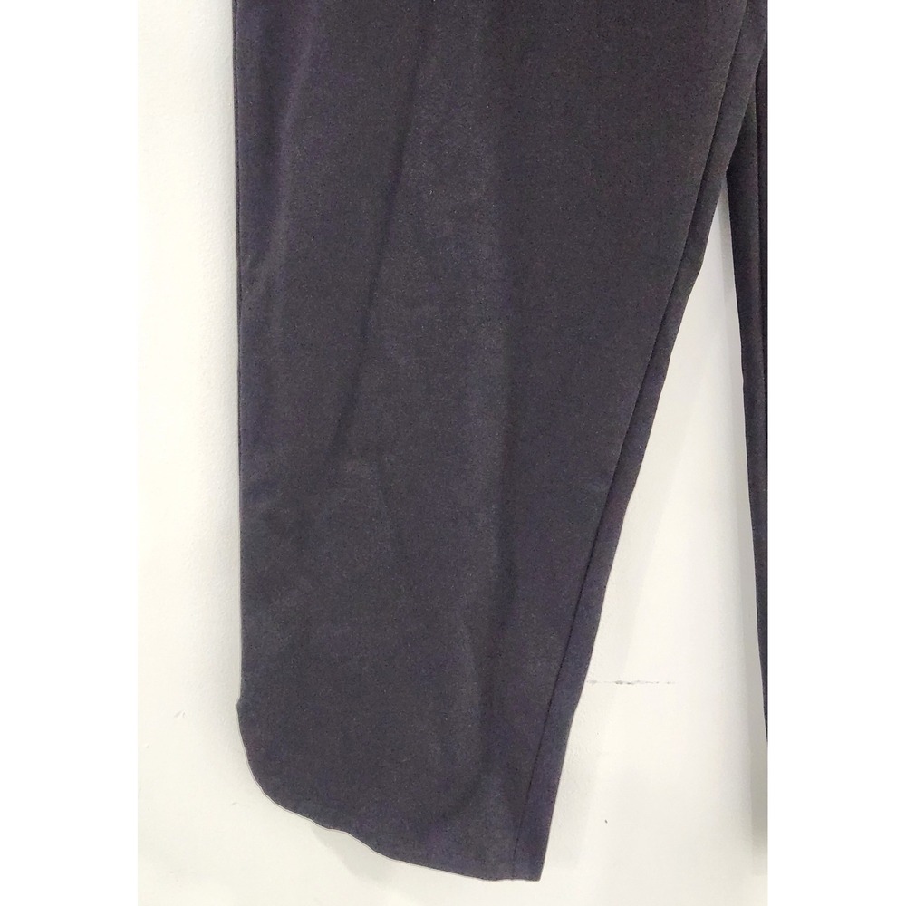 Ming Wang Black Side Zip Cropped Knit Pants Tulip Hem Size M - Picture 4 of 6